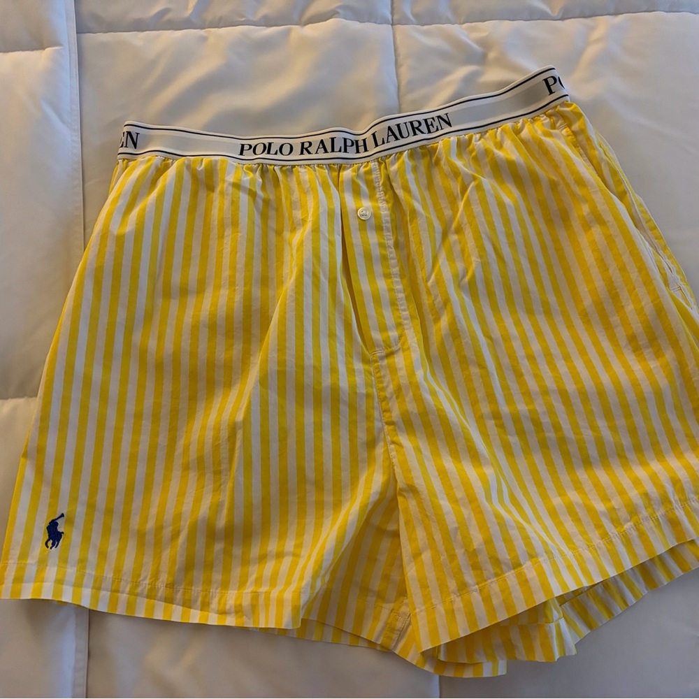 Polo by Ralph Lauren Yellow Stripe lounging boxers